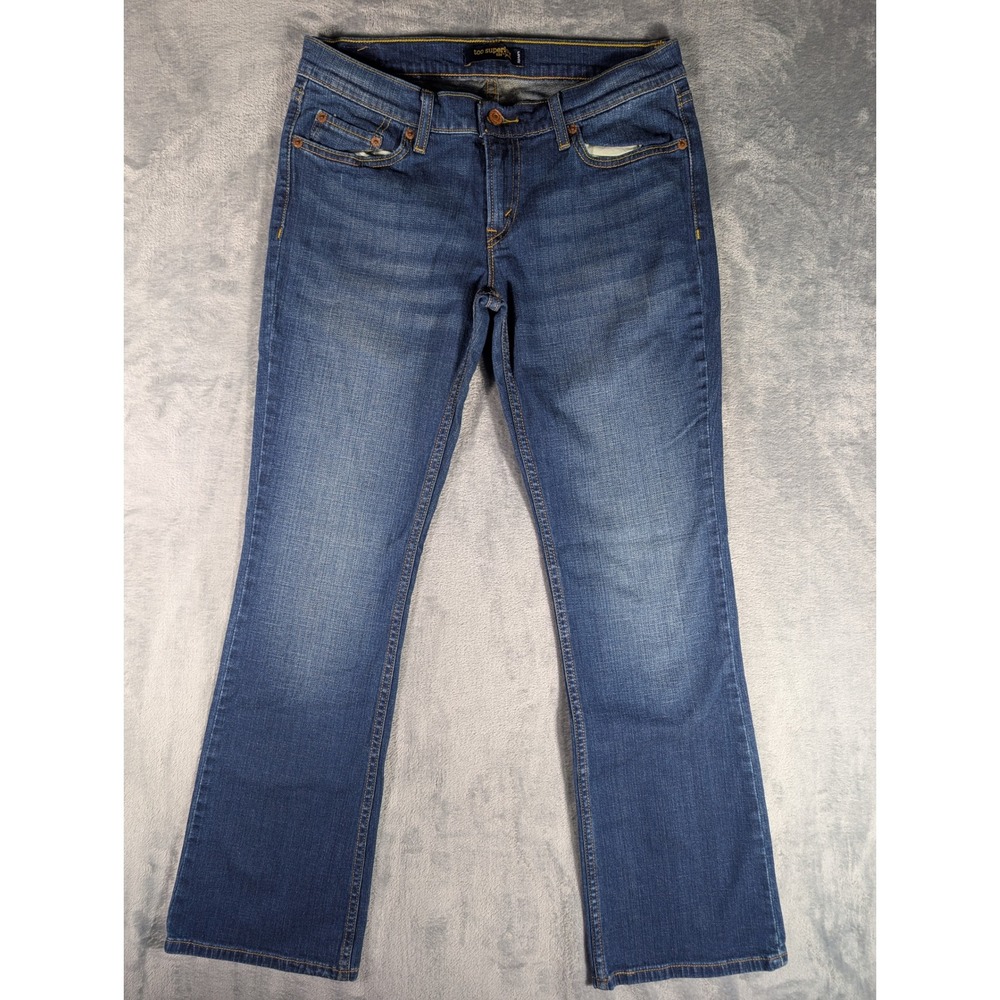 Levis 524 Too Superlow Bootcut Jeans Womens 11 M Medium Wash Stretch Denim Blue